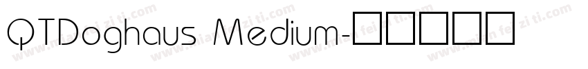 QTDoghaus Medium字体转换